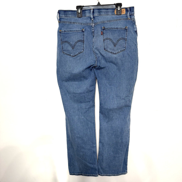Levi’s Womens Size 12 525 Perfect Waist Straight Leg Jeans Blue Denim 31x30 - Picture 2 of 5
